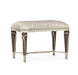 AICO Villa Cherie Ottoman in Hazelnut - Bargain Furniture (Detroit, MI)
