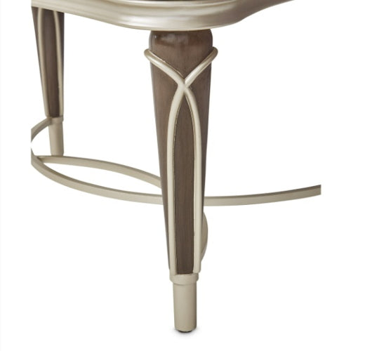 AICO Villa Cherie Ottoman in Hazelnut - Bargain Furniture (Detroit, MI)