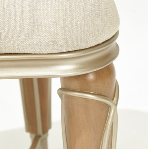 AICO Villa Cherie Ottoman in Caramel - Bargain Furniture (Detroit, MI)