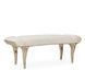 AICO Villa Cherie Tufted Bed Bench in Hazelnut - Bargain Furniture (Detroit, MI)