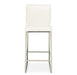 AICO Furniture State St.Counter Height Chair in Glossy White - Bargain Furniture (Detroit, MI)