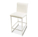 AICO Furniture State St.Counter Height Chair in Glossy White - Bargain Furniture (Detroit, MI)