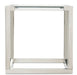 AICO Furniture State St. Square End Table in Stainless Steel - Bargain Furniture (Detroit, MI)