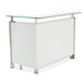 AICO Furniture State St. Bar Table in Glossy White - Bargain Furniture (Detroit, MI)