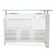 AICO Furniture State St. Bar Table in Glossy White - Bargain Furniture (Detroit, MI)