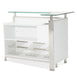 AICO Furniture State St. Bar Table in Glossy White - Bargain Furniture (Detroit, MI)
