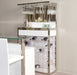 AICO Furniture State St. Wall Bar in Glossy White - Bargain Furniture (Detroit, MI)
