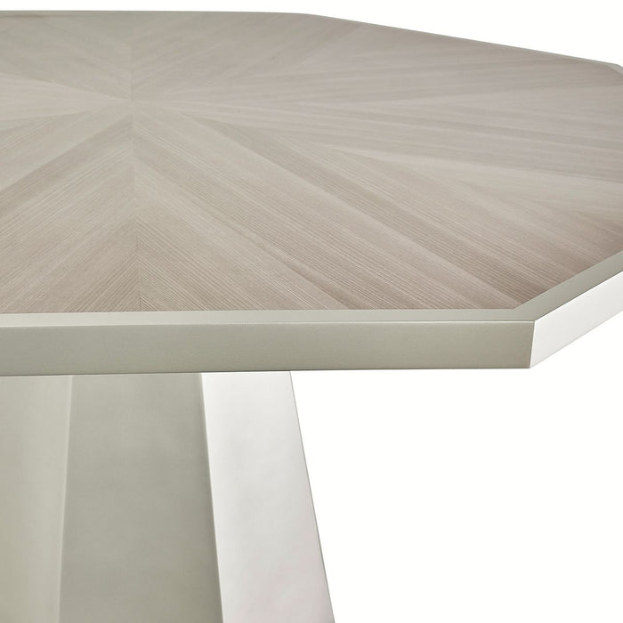 AICO Lanterna Octagon Dining Table in Silver Mist - Bargain Furniture (Detroit, MI)