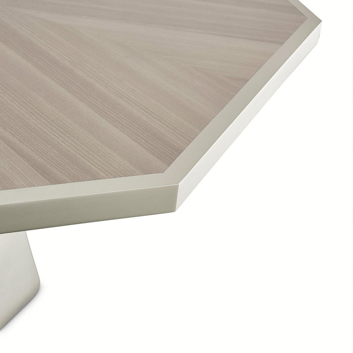 AICO Lanterna Octagon Dining Table in Silver Mist - Bargain Furniture (Detroit, MI)