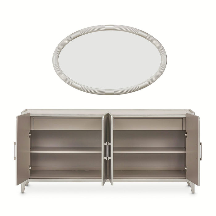 AICO Lanterna Sideboard in Silver Mist - Bargain Furniture (Detroit, MI)