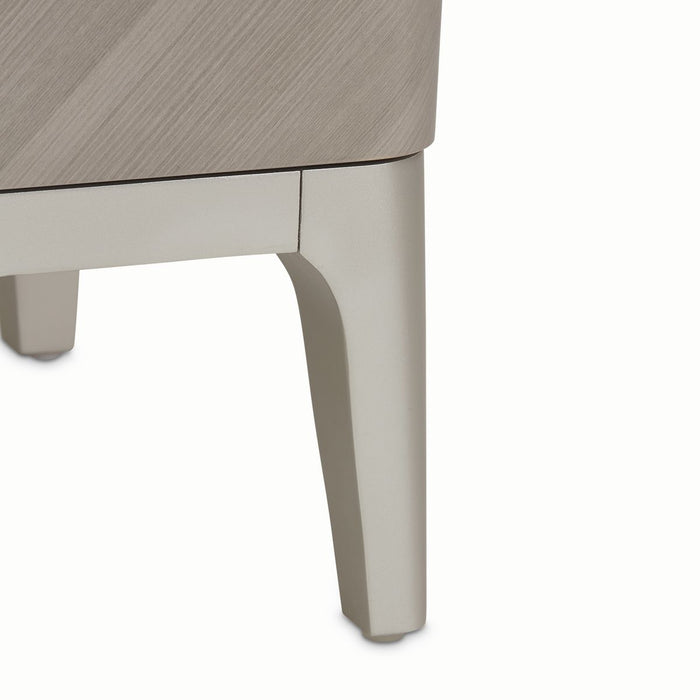 AICO Lanterna Nightstand in Silver Mist - Bargain Furniture (Detroit, MI)