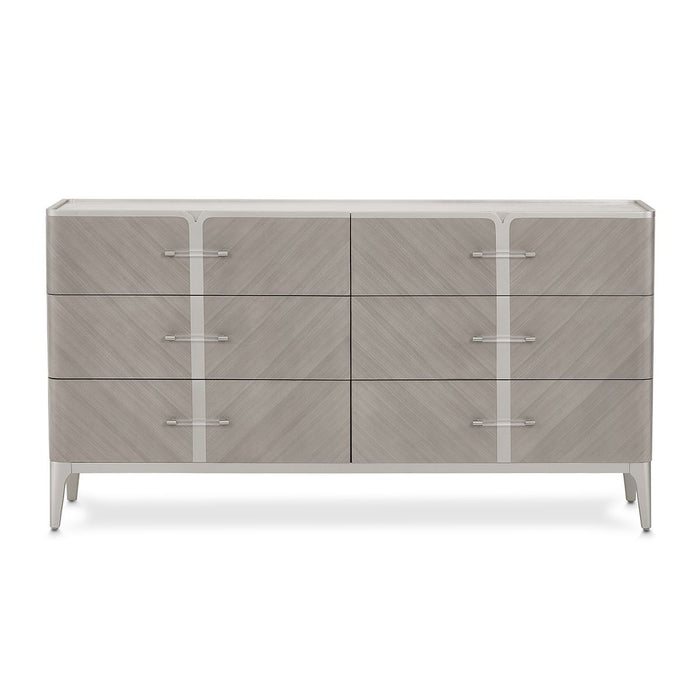 AICO Lanterna Dresser in Silver Mist - Bargain Furniture (Detroit, MI)