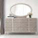 AICO Lanterna Dresser Mirror in Silver Mist - Bargain Furniture (Detroit, MI)