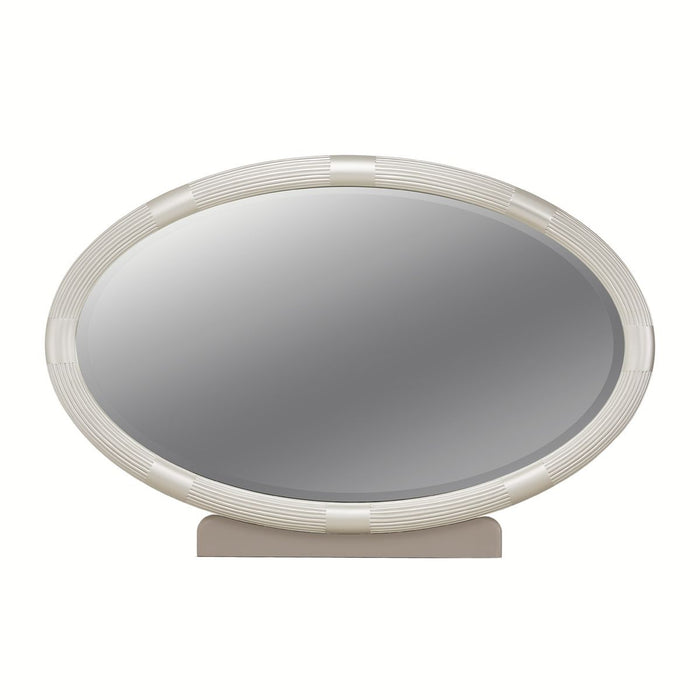 AICO Lanterna Dresser Mirror in Silver Mist - Bargain Furniture (Detroit, MI)