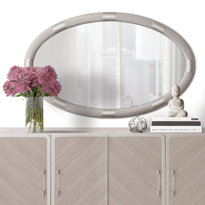 AICO Lanterna Sideboard Mirror in Silver Mist - Bargain Furniture (Detroit, MI)