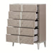 AICO Lanterna Highboy Chest in Silver Mist - Bargain Furniture (Detroit, MI)