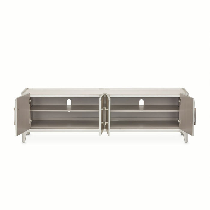 AICO Lanterna Media Cabinet in Silver Mist - Bargain Furniture (Detroit, MI)