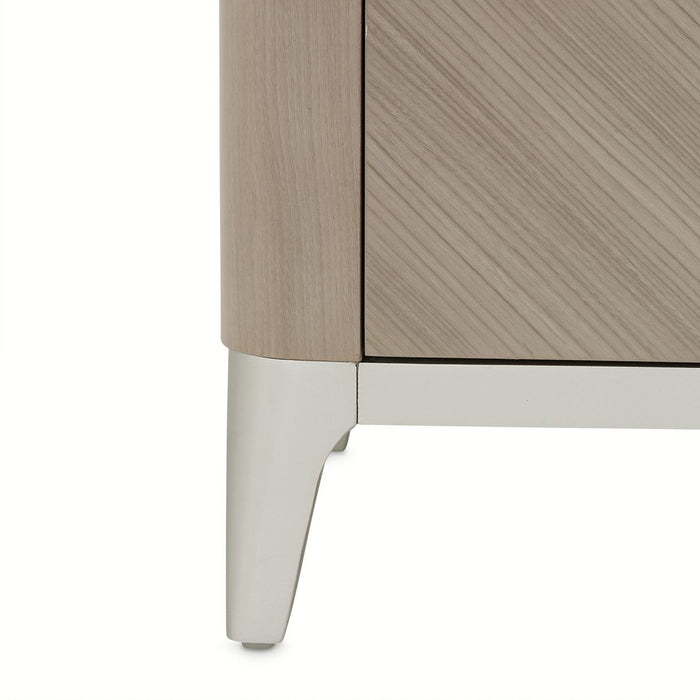 AICO Lanterna Media Cabinet in Silver Mist - Bargain Furniture (Detroit, MI)