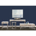 AICO Lanterna Chairside Table in Silver Mist - Bargain Furniture (Detroit, MI)