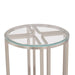 AICO Lanterna Chairside Table in Silver Mist - Bargain Furniture (Detroit, MI)