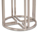 AICO Lanterna Chairside Table in Silver Mist - Bargain Furniture (Detroit, MI)