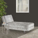 AICO Lanterna Chairside Table in Silver Mist - Bargain Furniture (Detroit, MI)