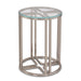 AICO Lanterna Chairside Table in Silver Mist - Bargain Furniture (Detroit, MI)