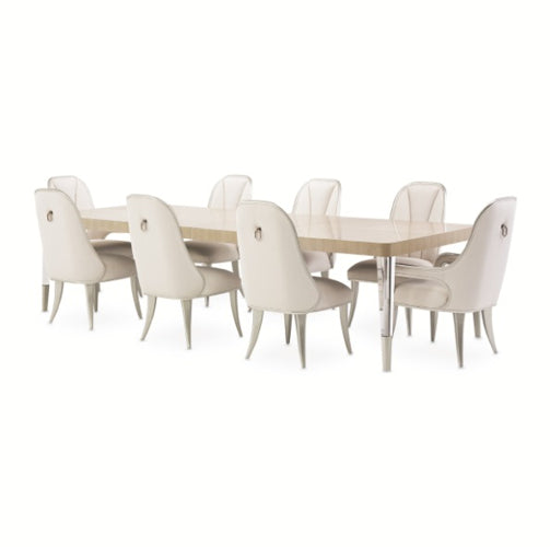 AICO Furniture Penthouse Rectangular Dining Table in Ash Gray - Bargain Furniture (Detroit, MI)