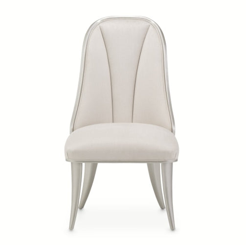 AICO Furniture Penthouse Side Chair (Set of 2) in Ash Gray - Bargain Furniture (Detroit, MI)