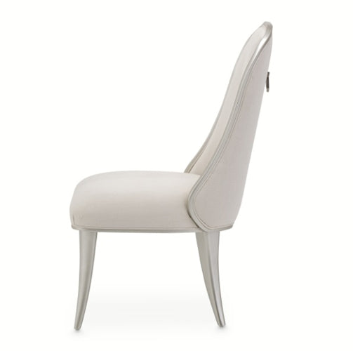 AICO Furniture Penthouse Side Chair (Set of 2) in Ash Gray - Bargain Furniture (Detroit, MI)