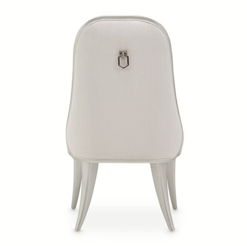 AICO Furniture Penthouse Side Chair (Set of 2) in Ash Gray - Bargain Furniture (Detroit, MI)