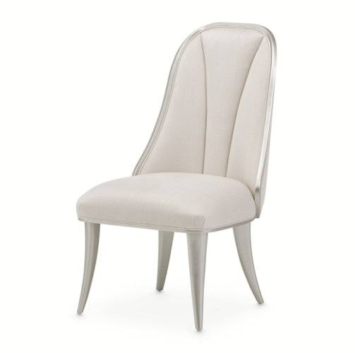AICO Furniture Penthouse Side Chair (Set of 2) in Ash Gray - Bargain Furniture (Detroit, MI)