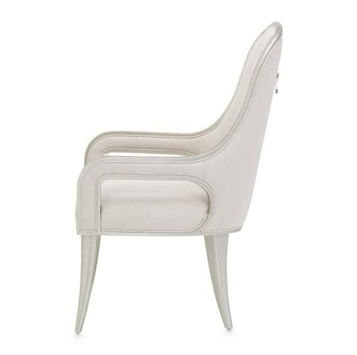 AICO Furniture Penthouse Arm Chair (Set of 2) in Ash Gray - Bargain Furniture (Detroit, MI)