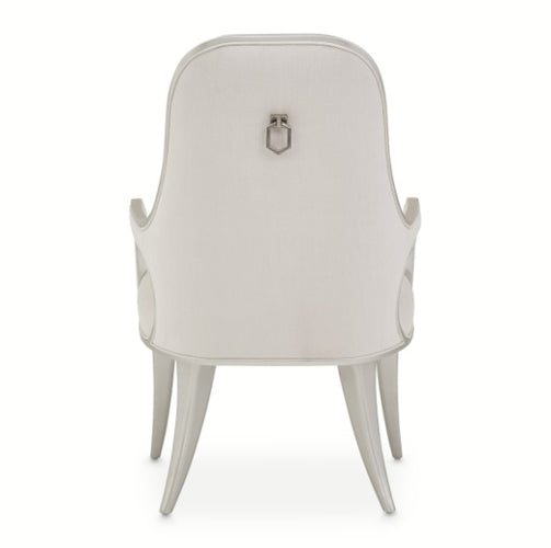 AICO Furniture Penthouse Arm Chair (Set of 2) in Ash Gray - Bargain Furniture (Detroit, MI)