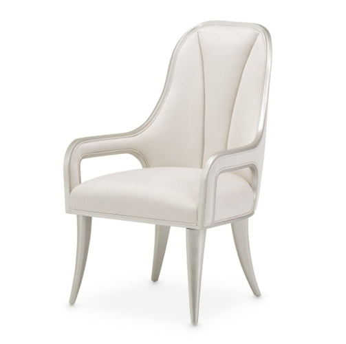 AICO Furniture Penthouse Arm Chair (Set of 2) in Ash Gray - Bargain Furniture (Detroit, MI)