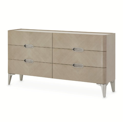 AICO Furniture Penthouse Dresser in Ash Gray - Bargain Furniture (Detroit, MI)