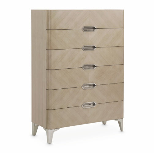 AICO Furniture Penthouse Vertical Storage Cabinet-Chest of Drawers in Ash Gray - Bargain Furniture (Detroit, MI)