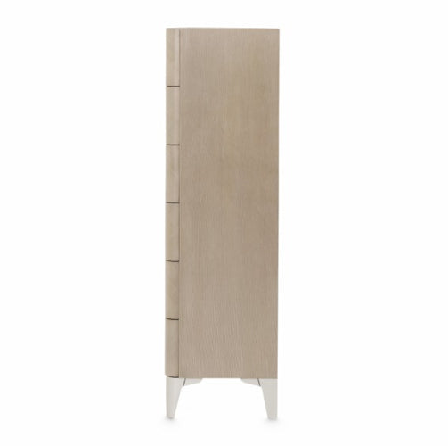 AICO Furniture Penthouse Vertical Storage Cabinet-Chest of Drawers in Ash Gray - Bargain Furniture (Detroit, MI)