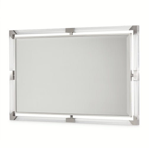 AICO Furniture Penthouse Wall Mirror in Ash Gray - Bargain Furniture (Detroit, MI)