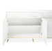 AICO Furniture Palm Gate Sideboard in Cloud White - Bargain Furniture (Detroit, MI)