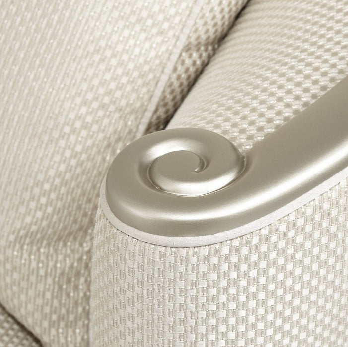 AICO London Place Sofa in Light Champagne - Bargain Furniture (Detroit, MI)