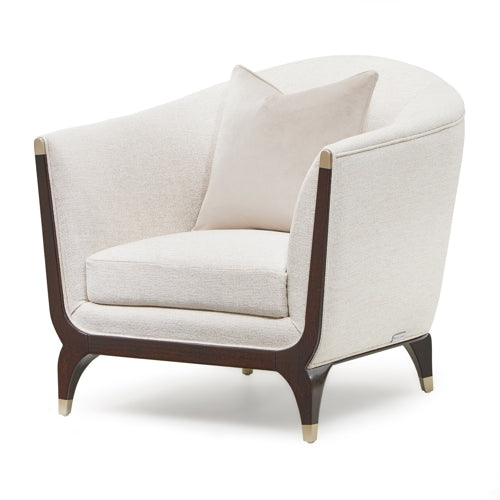 AICO Paris Chic Matching Chair Cremini in Espresso - Bargain Furniture (Detroit, MI)