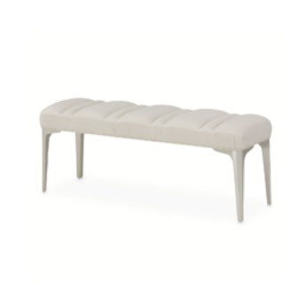 AICO Furniture Penthouse Bed Bench in Ash Gray image