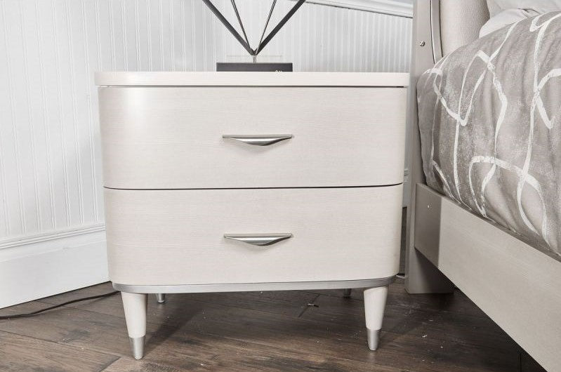 AICO Eclipse Nightstand in Moonlight - Bargain Furniture (Detroit, MI)