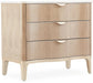 AICO Malibu Crest 3 Drawer Nightstand in Blush - Bargain Furniture (Detroit, MI)