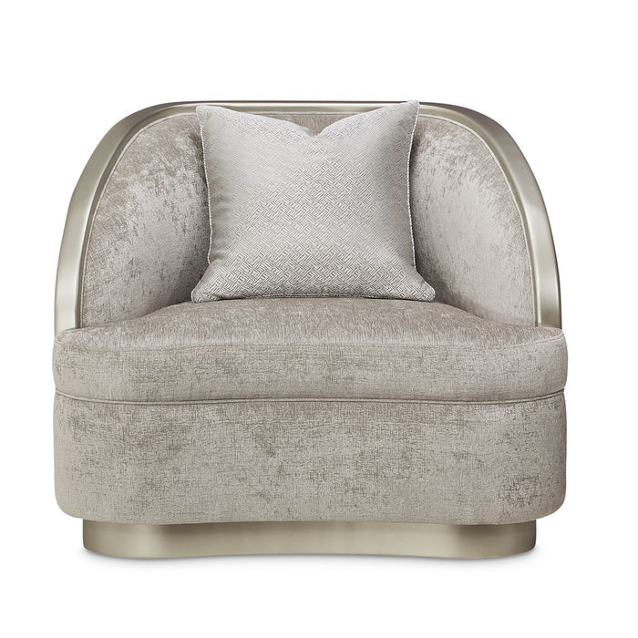 AICO Lanna Matching Chair in Storm Silver Mist - Bargain Furniture (Detroit, MI)