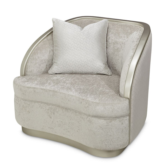 AICO Lanna Matching Chair in Storm Silver Mist - Bargain Furniture (Detroit, MI)