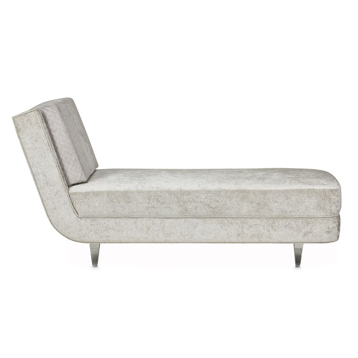 AICO Lanna Armless Chaise in Storm Silver Mist - Bargain Furniture (Detroit, MI)