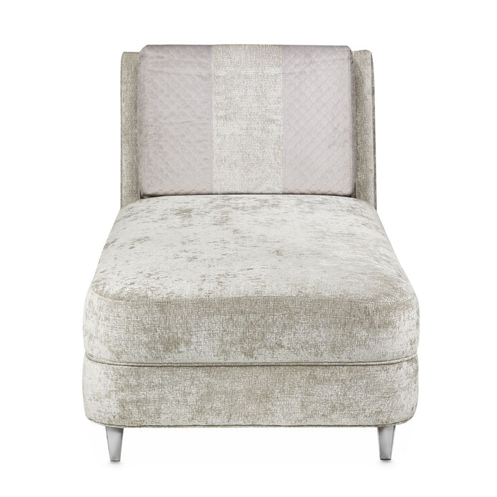 AICO Lanna Armless Chaise in Storm Silver Mist - Bargain Furniture (Detroit, MI)