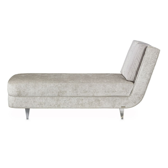 AICO Lanna Armless Chaise in Storm Silver Mist - Bargain Furniture (Detroit, MI)